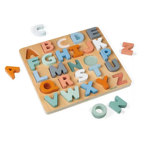 Puzzle lettere dell'alfabeto, gioco educativo e divertente per bambini